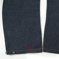 RU Wide Leg Denim Pants (Dark Blue)