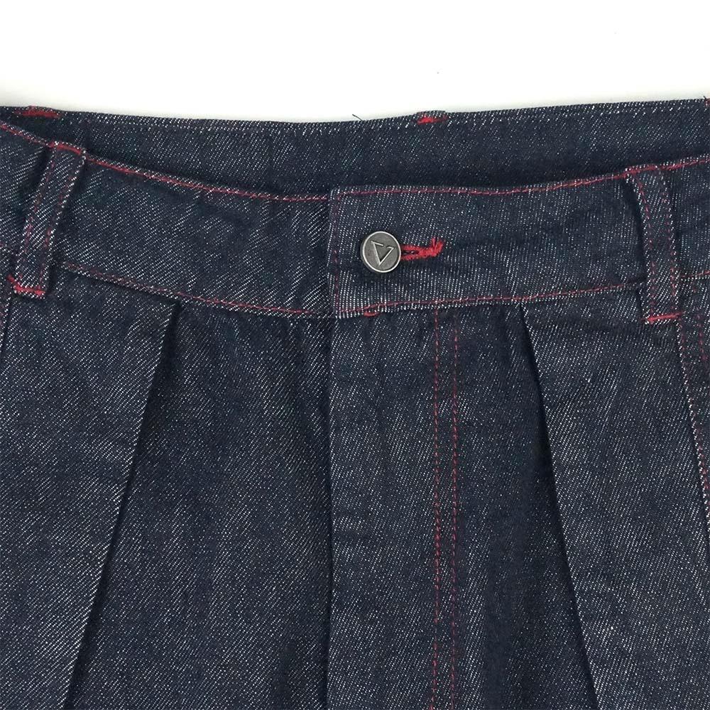 RU Wide Leg Denim Pants (Dark Blue)