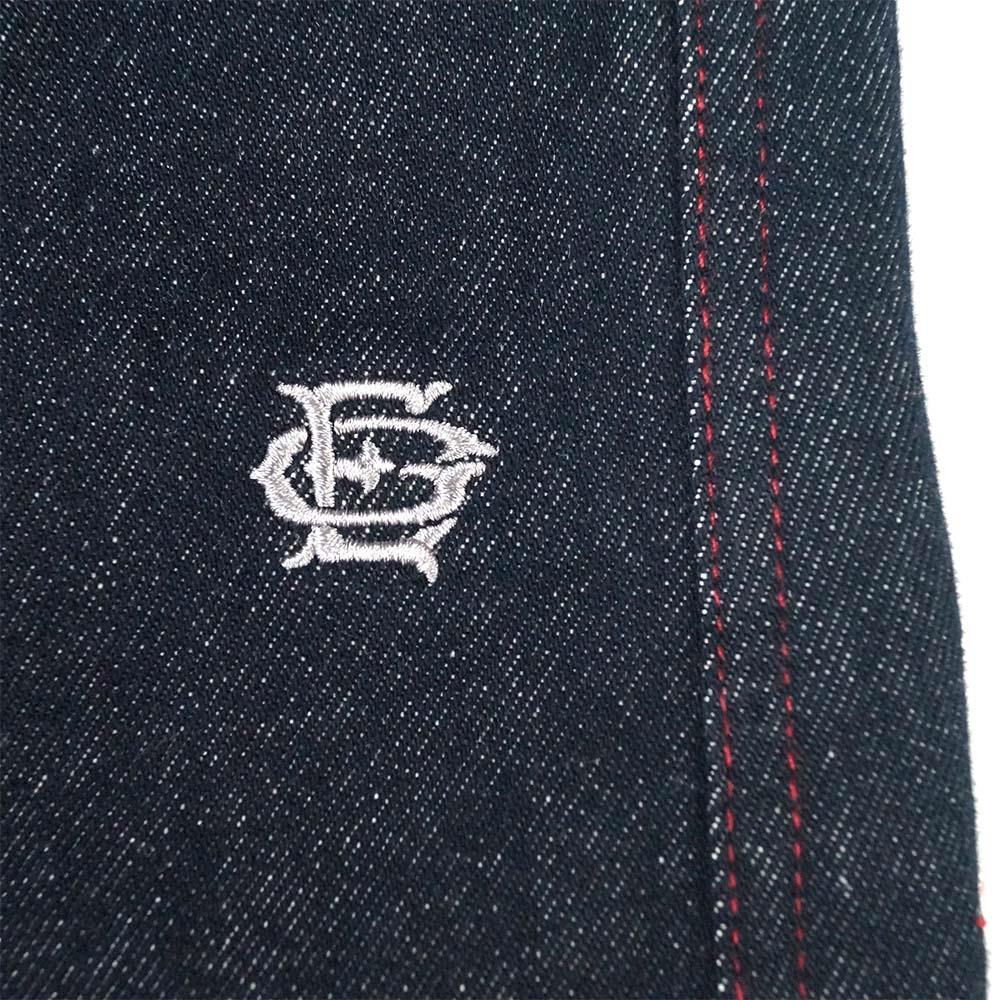 RU Wide Leg Denim Pants (Dark Blue)