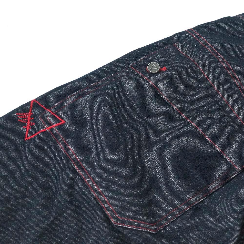RU Wide Leg Denim Pants (Dark Blue)