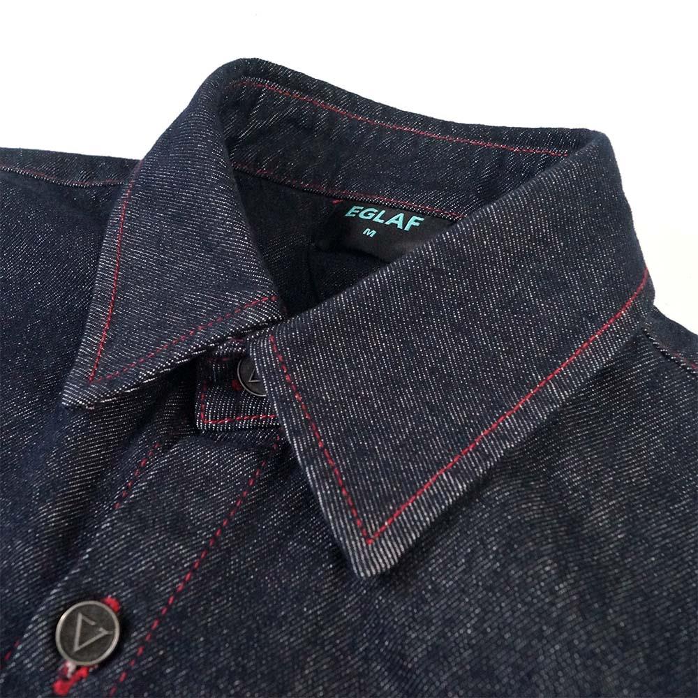 RU Loose Fit Denim Shirt (Dark Blue)