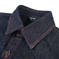 RU Loose Fit Denim Shirt (Dark Blue)