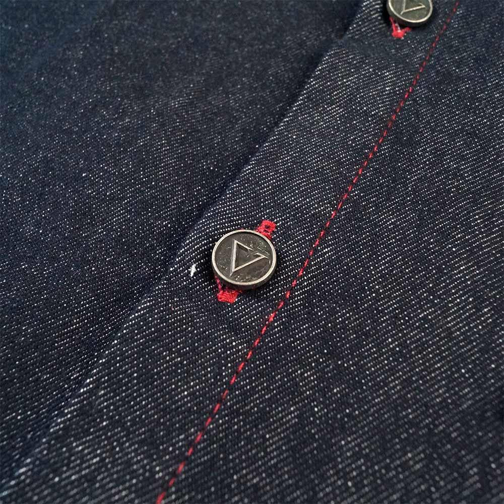 RU Loose Fit Denim Shirt (Dark Blue)