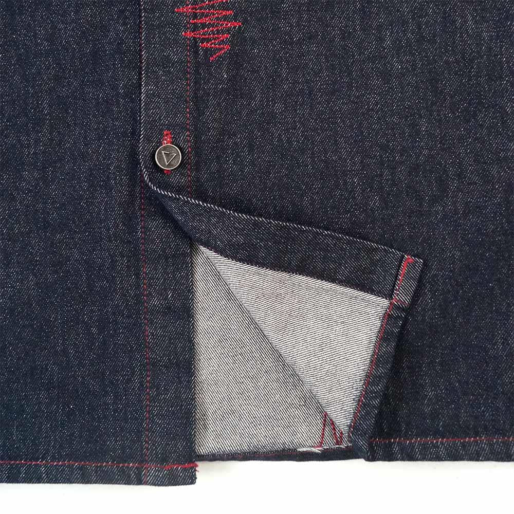 RU Loose Fit Denim Shirt (Dark Blue)