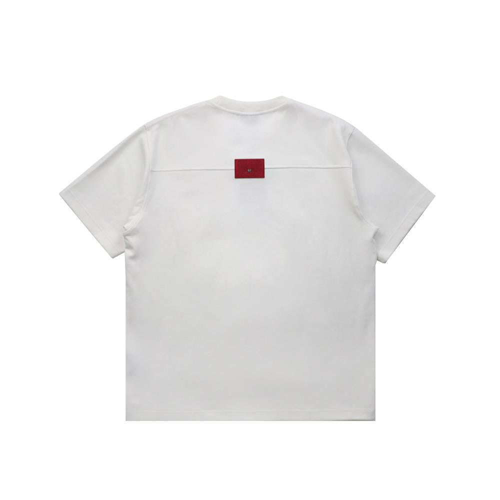 RU Chest Embroidery Logo Tee (White)