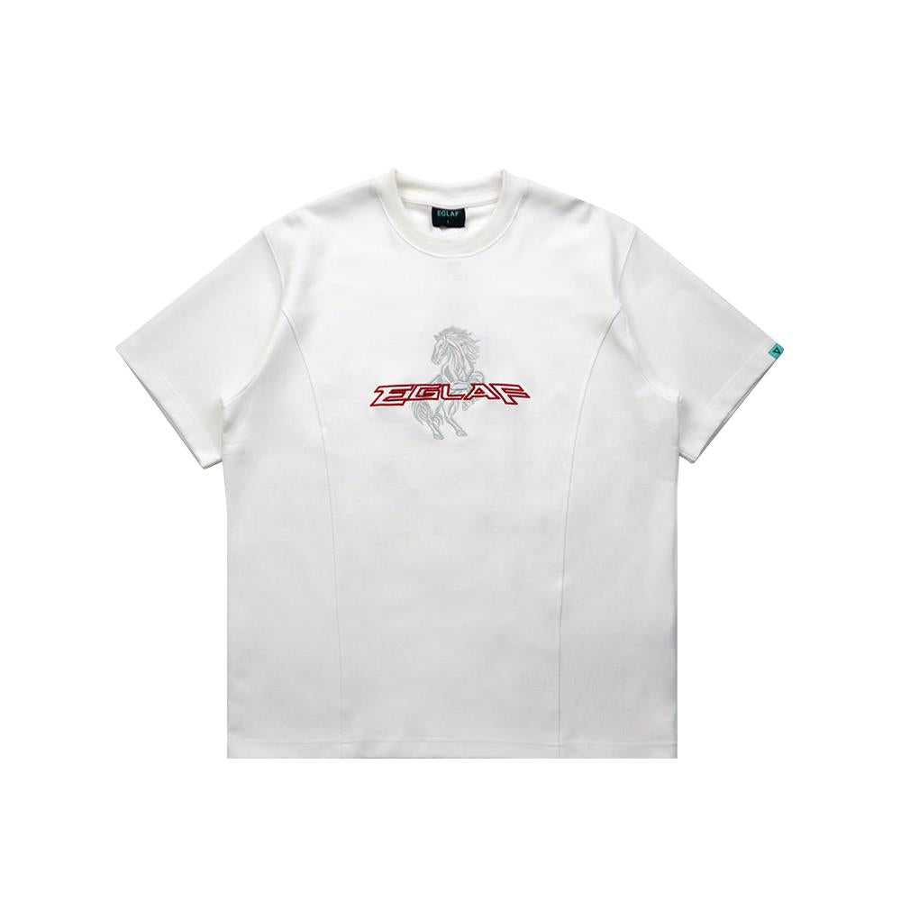 RU Chest Embroidery Logo Tee (White)