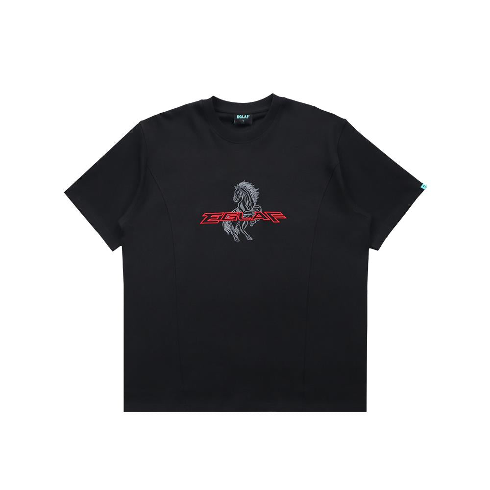 RU Chest Embroidery Logo Tee (Black)