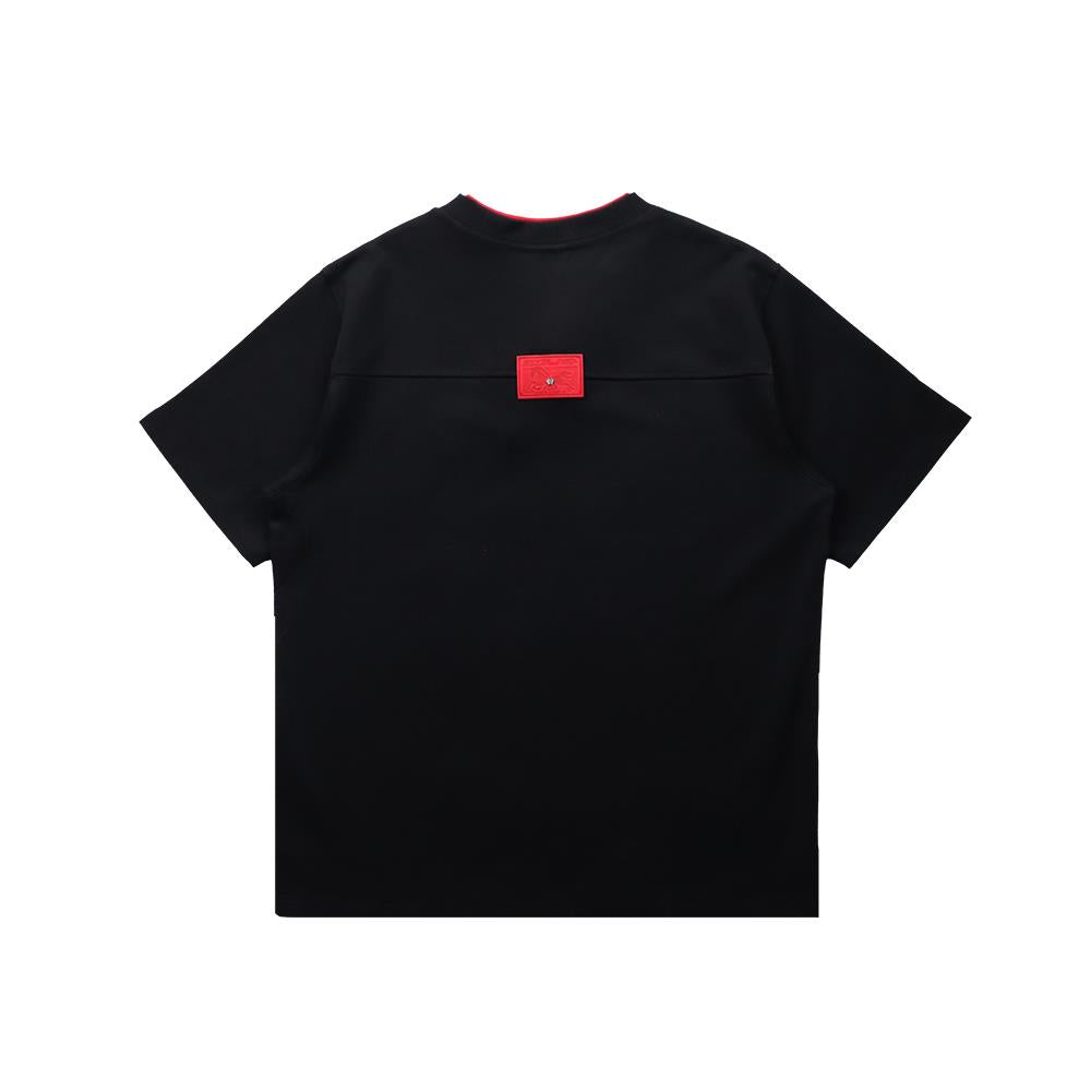 RU Chest Embroidery Logo Tee (Black)