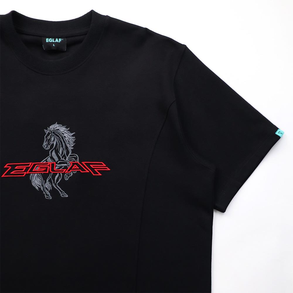 RU Chest Embroidery Logo Tee (Black)