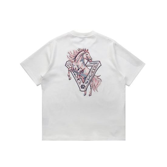 RU Embroidery Stallion Tee (White)