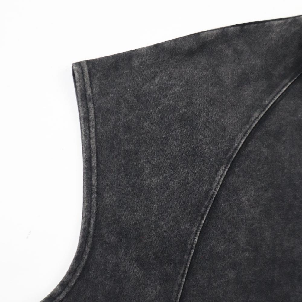 MV Washed Sleeveless Top (Black)