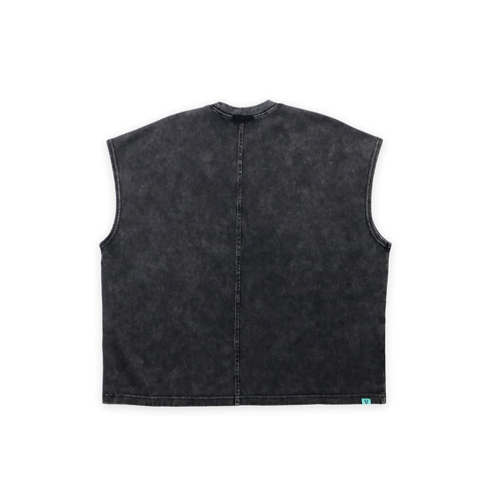 MV Washed Sleeveless Top (Black)