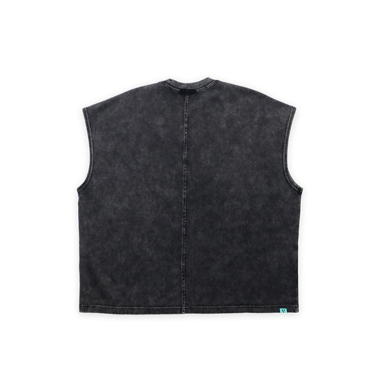 MV Washed Sleeveless Top (Black)