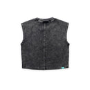 MV Washed Sleeveless Crop Top (Black)