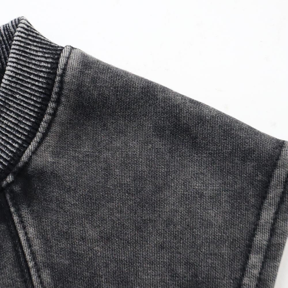 MV Washed Sleeveless Crop Top (Black)