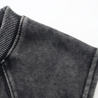 MV Washed Sleeveless Crop Top (Black)