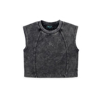 MV Washed Sleeveless Crop Top (Black)