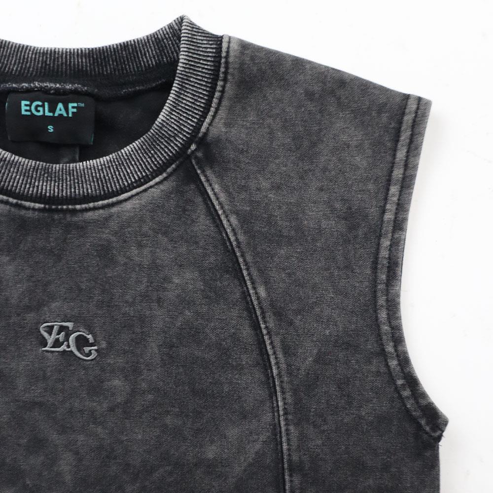 MV Washed Sleeveless Crop Top (Black)