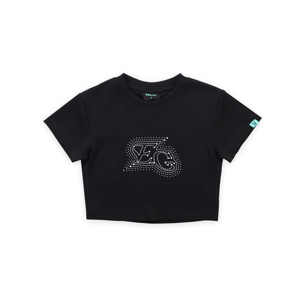 MV EG Bead Crop Top (Black)