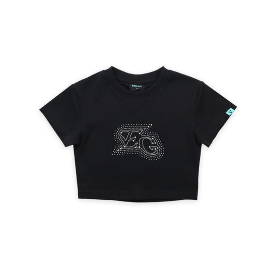 MV EG Bead Crop Top (Black)