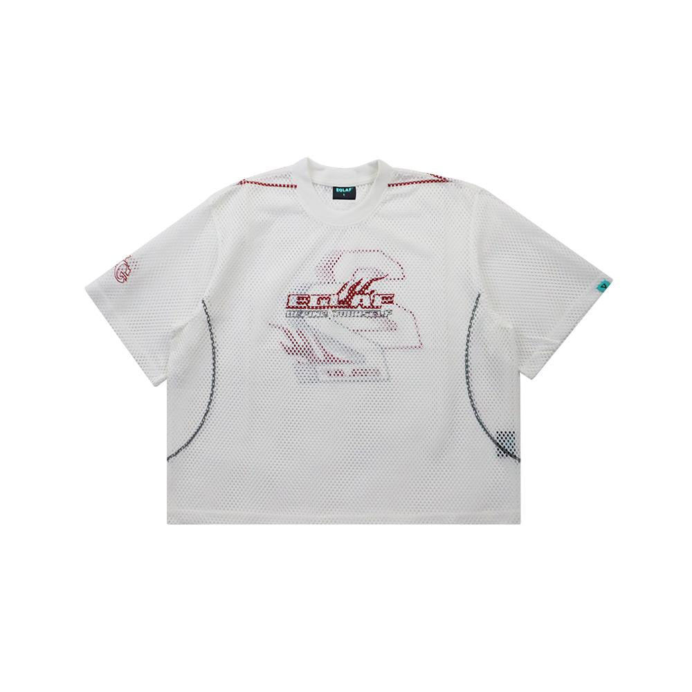 MV Mesh Boxy Tee (White)