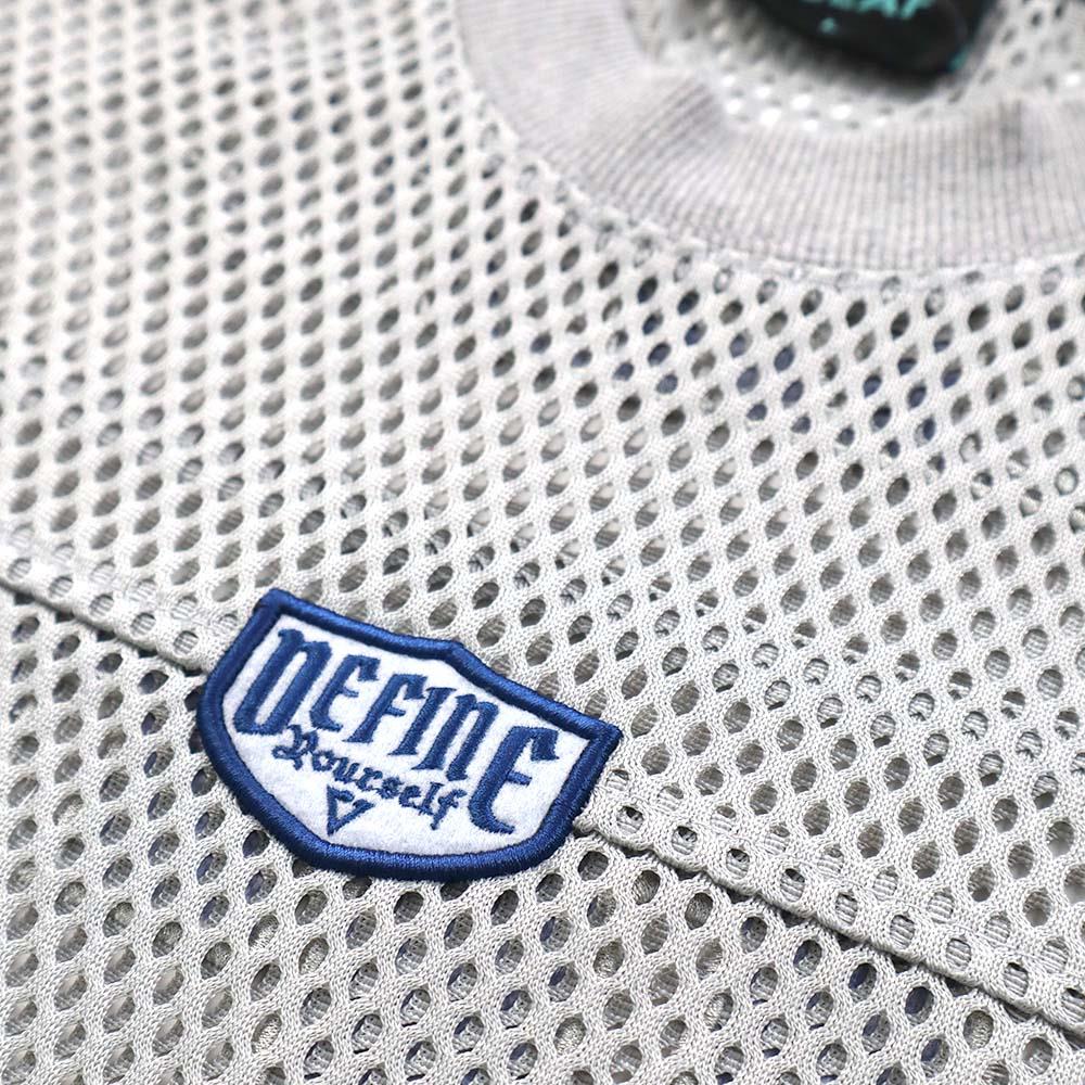 R//W Mesh Boxy Tee (Light Grey)