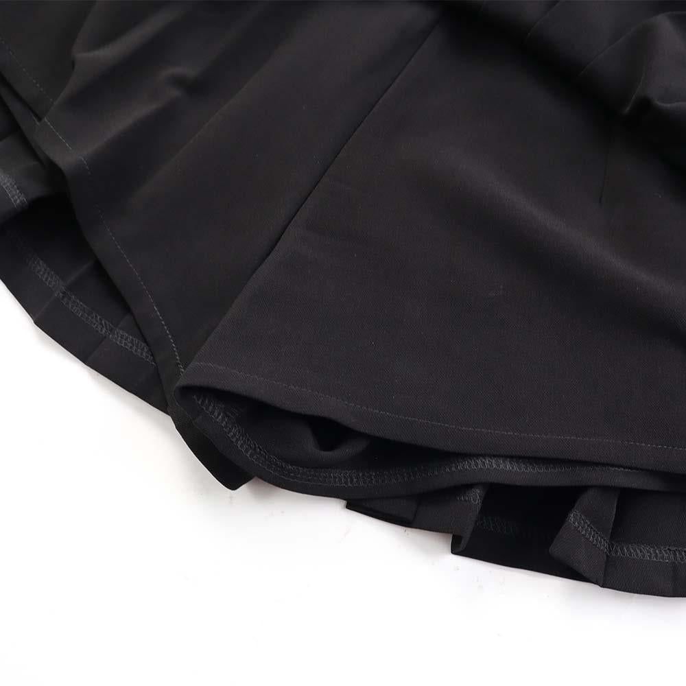 R//W Pleated Skirt (Black)