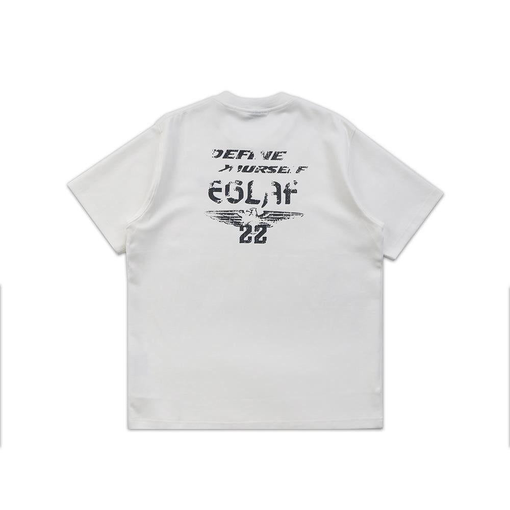 R//W Distressed Texts Tee (White)