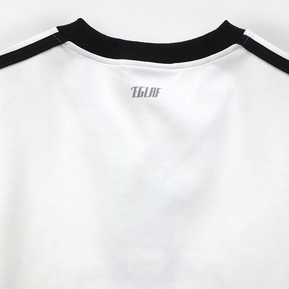 R//W V-neck Crop Top (White)