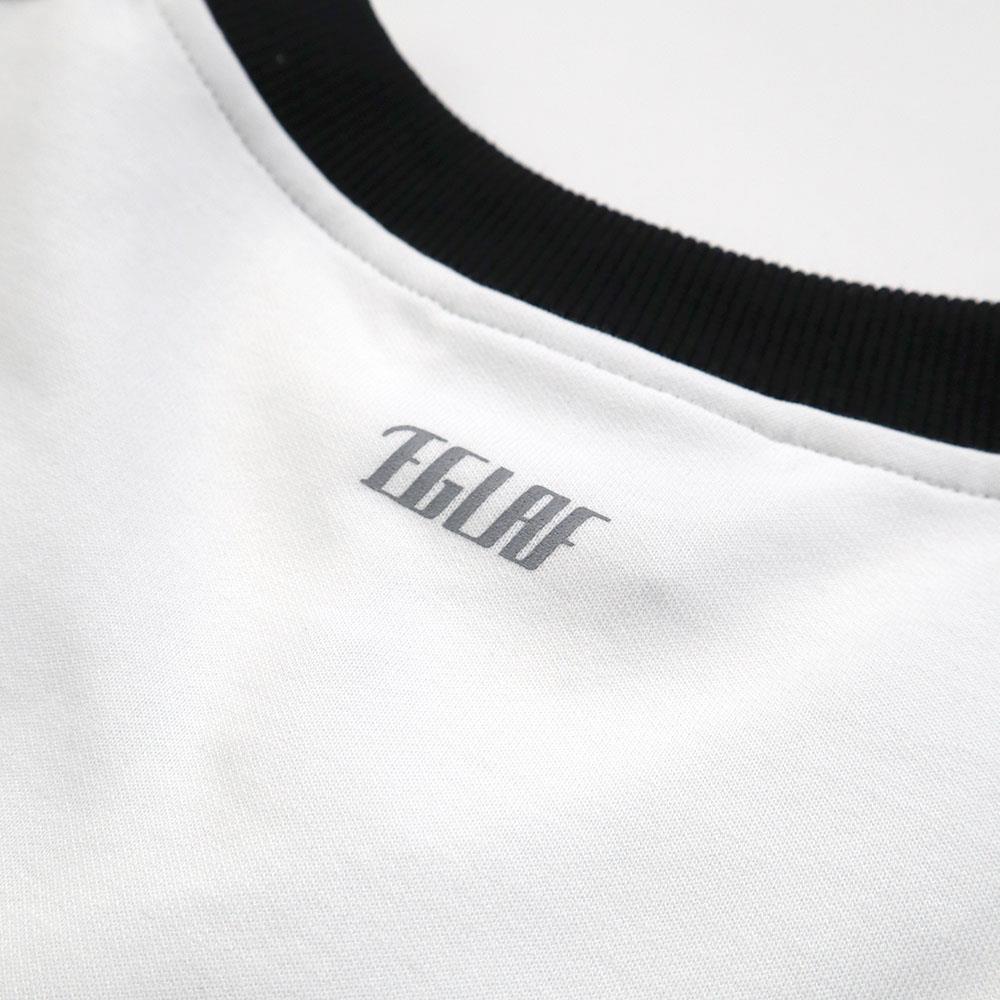 R//W V-neck Crop Top (White)