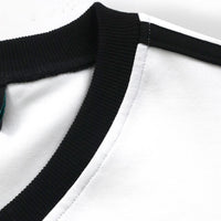 R//W V-neck Crop Top (White)