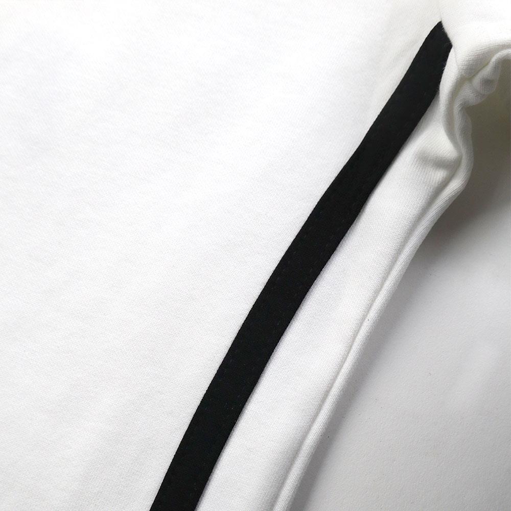 R//W V-neck Crop Top (White)
