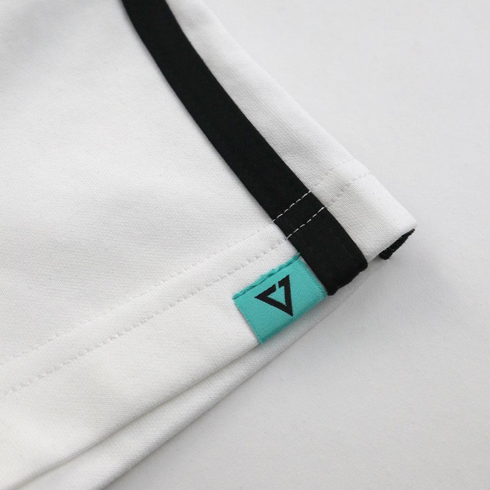 R//W V-neck Crop Top (White)