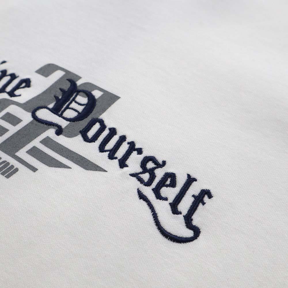 R//W V-neck Crop Top (White)