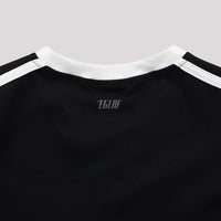 R//W V-neck Crop Top (Black)