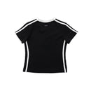 R//W V-neck Crop Top (Black)