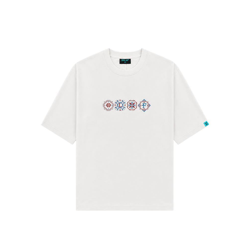 NBL Tiles Pattern Tee (White)