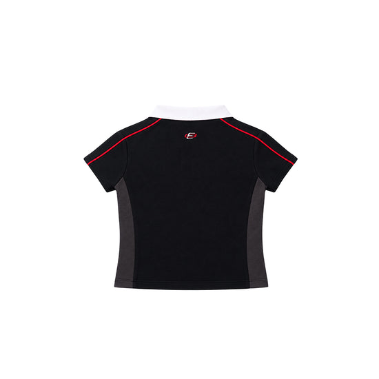 EGS Collar Crop Top (Black)