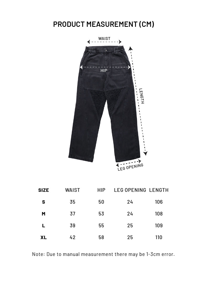 EG Ridge Panel Pants (Black)
