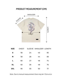 Flaming Serpent Logo Tee (Cream White)