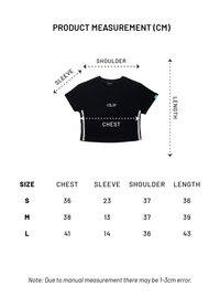 EGLAF Basic Lined Crop Top (Black)
