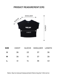 EGLAF Basic Logo Crop Top (Black)