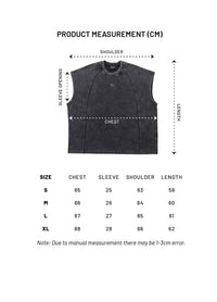 MV Washed Sleeveless Top (Black)