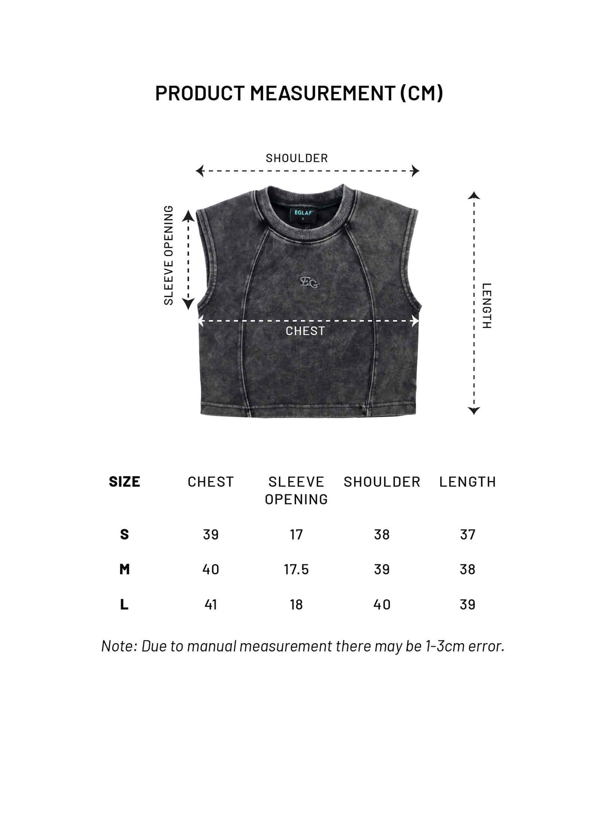 MV Washed Sleeveless Crop Top (Black)
