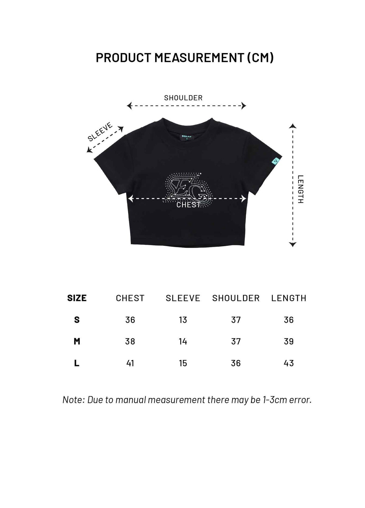 MV EG Bead Crop Top (Black)