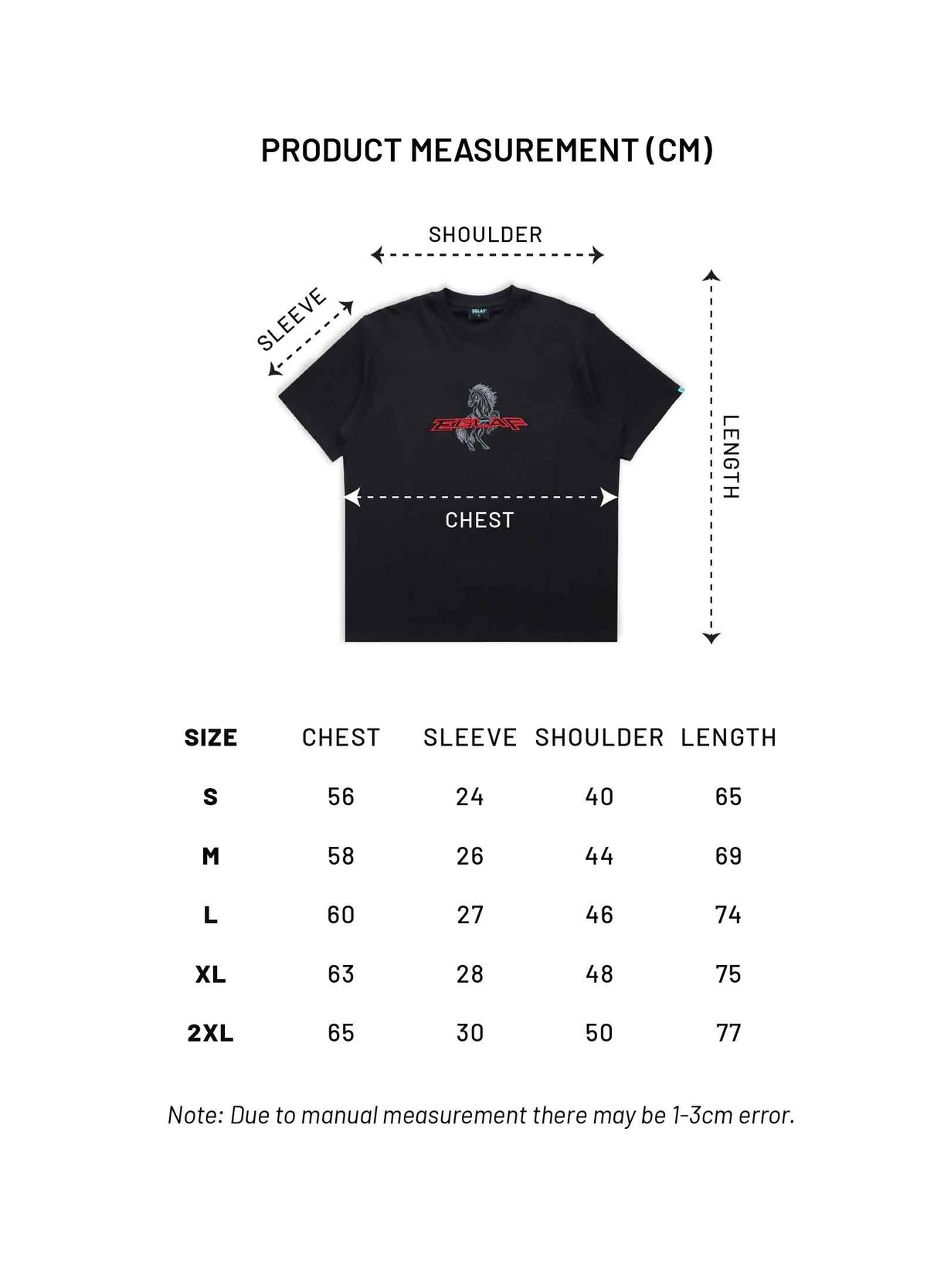 RU Chest Embroidery Logo Tee (Black)