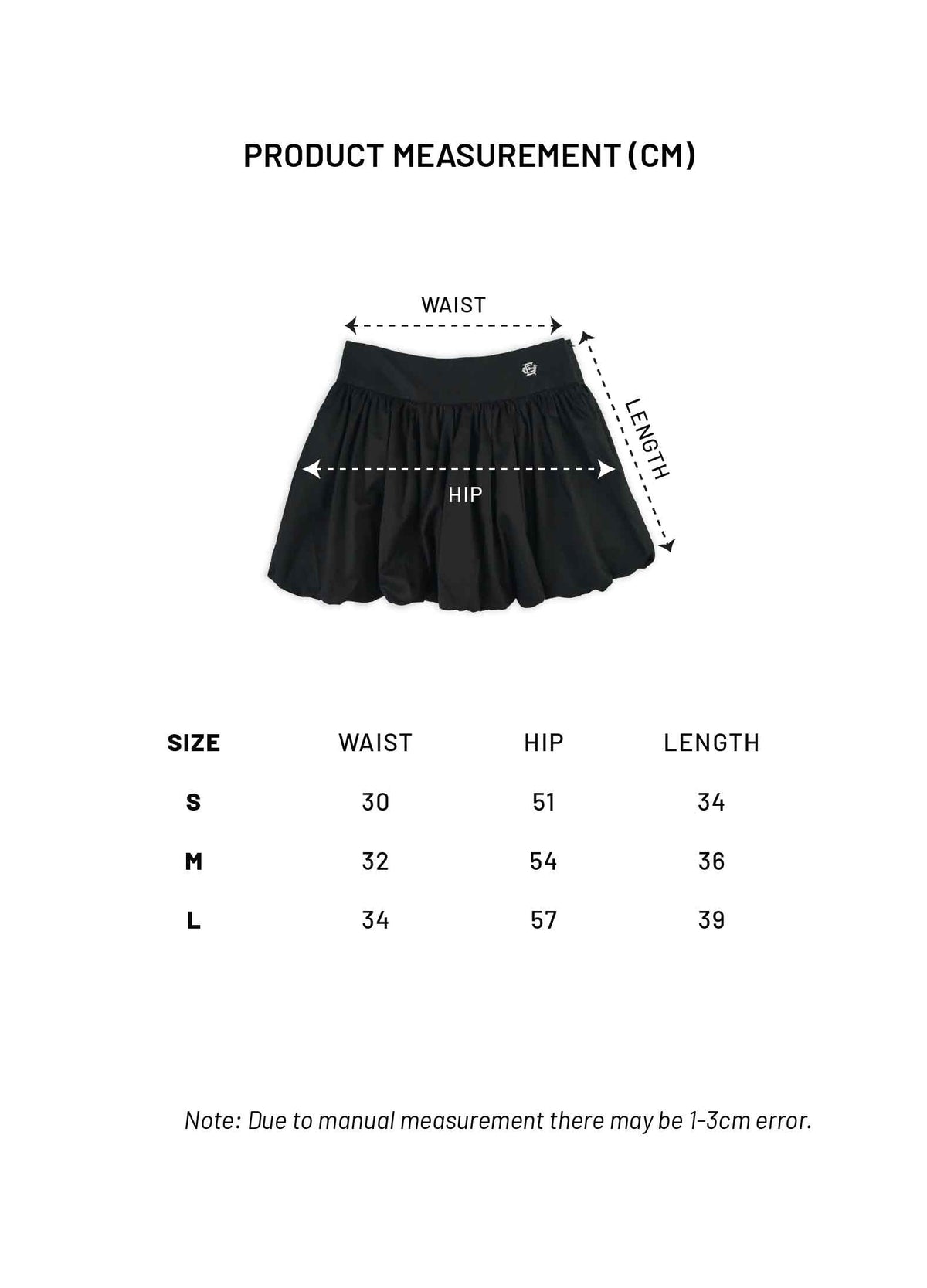 RU Bubble Skirt (Black)