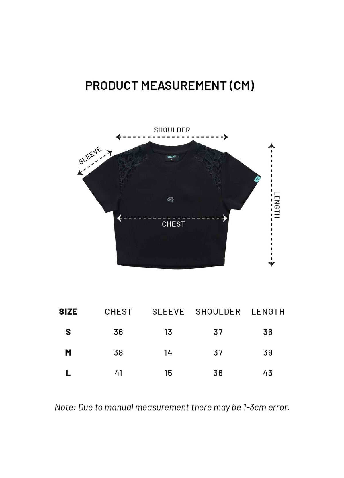 RU Lace Crop Top (Black)