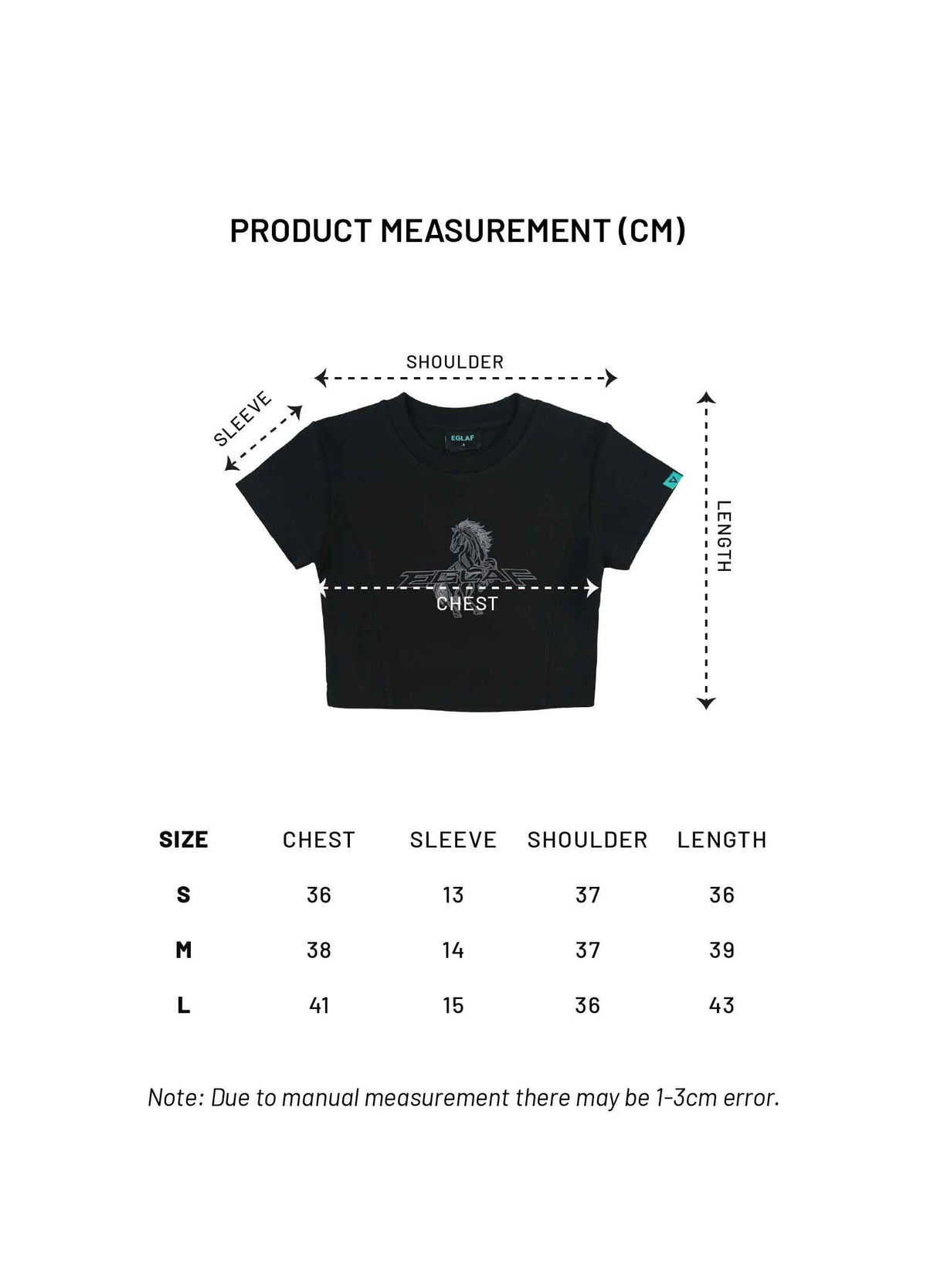 RU Stallion Crop Top (Black)