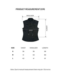 RU Oriental Vest Top (Black)